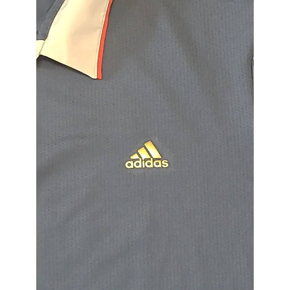 Adidas‎ Golf USA Blue Gray Red Polo Shirt Size XL Performance